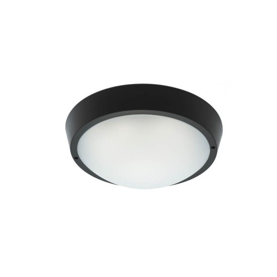 LED ВЪНШЕН ТЕХНИЧЕСКИ ОСВЕТИТЕЛ LUZ-BRN 25W 1700Lm 4000K (НЕУТРАЛНА СВЕТЛИНА) IP65 Φ270x93mm ЧЕРЕН ЦВЯТ 3401010 VITO