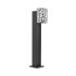 LED ГРАДНИСКО ОСВЕТИТЕЛНО ТЯЛО BILBAO-B50 8W 300Lm 4000K (НЕУТРАЛНА СВЕТЛИНА) IP44 Φ89x145x500mm ЧЕРЕН ЦВЯТ & БЯЛ ЦВЯТ 3241450 V