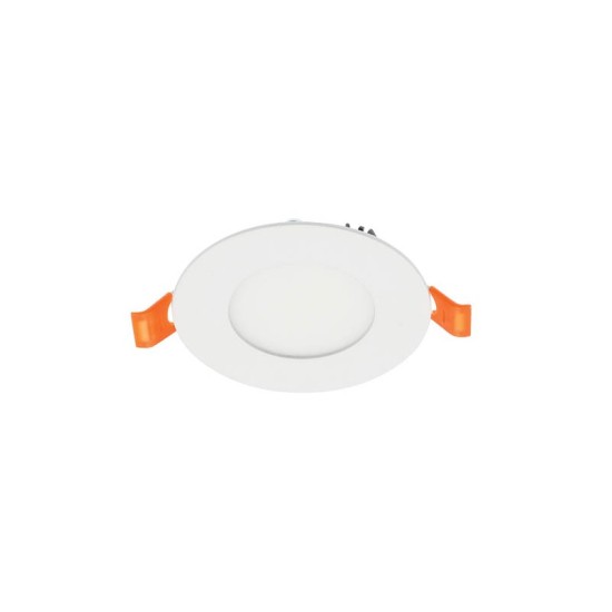 LED КРЪГЪЛ ТЪНЪК ПАНЕЛ ЗА ВГРАЖДАНЕ LENA-RX Φ120x20mm 6W 570Lm 4000K (НЕУТРАЛНА СВЕТЛИНА) БЯЛ ЦВЯТ 2023920 VITO, МОНТАЖЕН ОТВОР