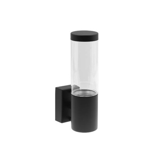 ФАСАДЕН АПЛИК RIGA-W1 1xGU10 IP44 Φ60x220x108mm ЧЕРЕН ЦВЯТ 3241400 VITO